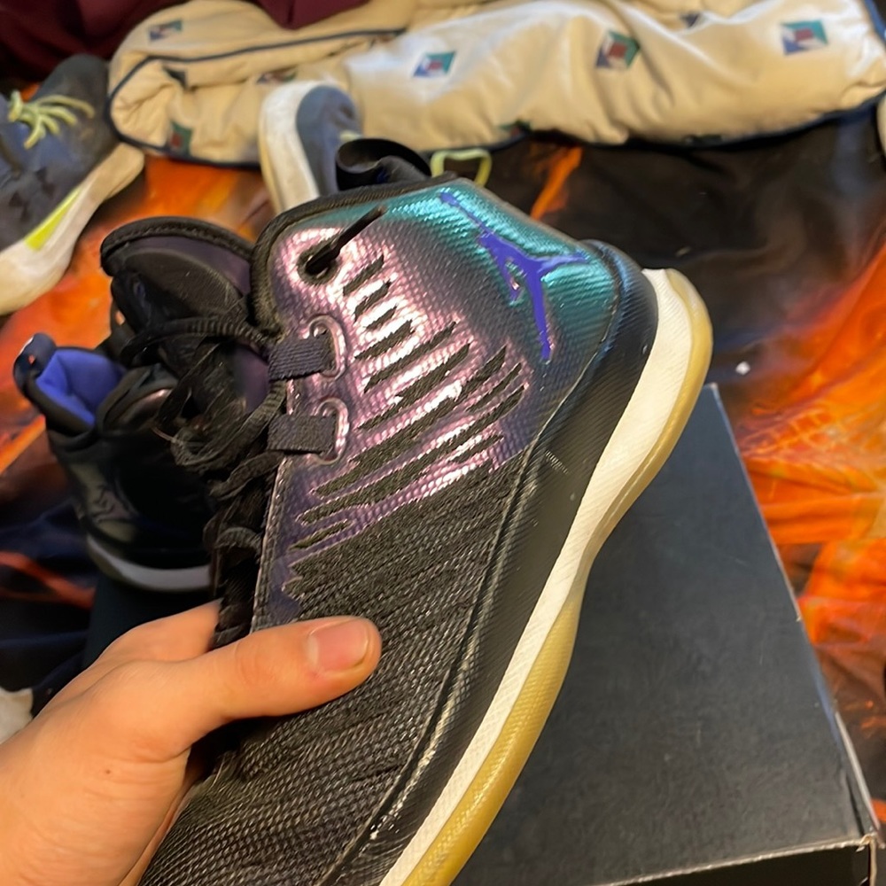 Micheal Jordan basketball shoes, slightly worn still great shoes